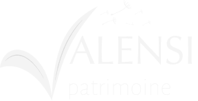 Le logo de Valensi patrimoine.